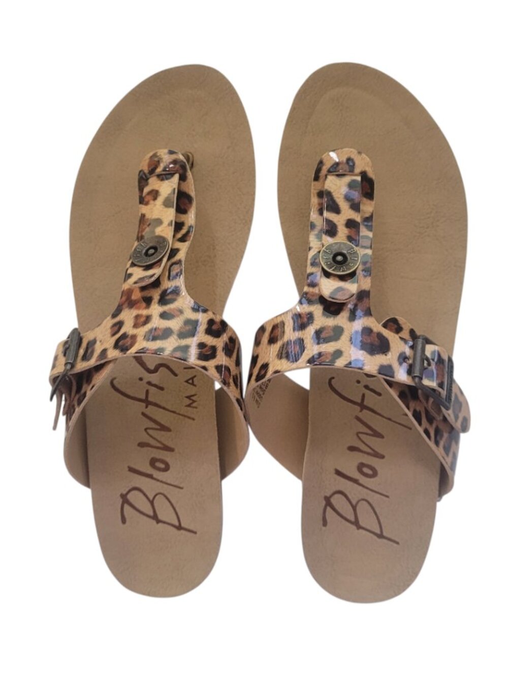 NEW without tags Blowfish Malibu leopard thong sandals